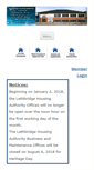 Mobile Screenshot of lethbridgehousing.ca